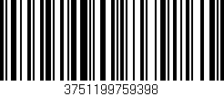 Código de barras (EAN, GTIN, SKU, ISBN): '3751199759398'