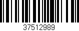 Código de barras (EAN, GTIN, SKU, ISBN): '37512989'