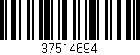 Código de barras (EAN, GTIN, SKU, ISBN): '37514694'