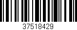 Código de barras (EAN, GTIN, SKU, ISBN): '37518429'
