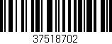 Código de barras (EAN, GTIN, SKU, ISBN): '37518702'