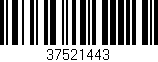 Código de barras (EAN, GTIN, SKU, ISBN): '37521443'