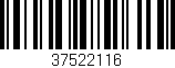 Código de barras (EAN, GTIN, SKU, ISBN): '37522116'