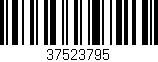 Código de barras (EAN, GTIN, SKU, ISBN): '37523795'