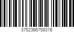 Código de barras (EAN, GTIN, SKU, ISBN): '3752386758316'