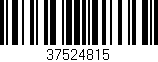 Código de barras (EAN, GTIN, SKU, ISBN): '37524815'