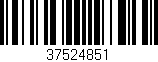 Código de barras (EAN, GTIN, SKU, ISBN): '37524851'