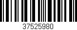Código de barras (EAN, GTIN, SKU, ISBN): '37525980'