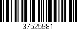 Código de barras (EAN, GTIN, SKU, ISBN): '37525981'