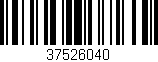 Código de barras (EAN, GTIN, SKU, ISBN): '37526040'