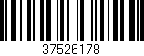 Código de barras (EAN, GTIN, SKU, ISBN): '37526178'