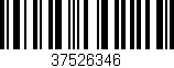 Código de barras (EAN, GTIN, SKU, ISBN): '37526346'