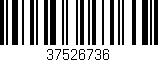 Código de barras (EAN, GTIN, SKU, ISBN): '37526736'