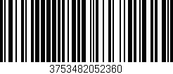 Código de barras (EAN, GTIN, SKU, ISBN): '3753482052360'