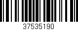 Código de barras (EAN, GTIN, SKU, ISBN): '37535190'