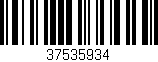 Código de barras (EAN, GTIN, SKU, ISBN): '37535934'