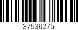 Código de barras (EAN, GTIN, SKU, ISBN): '37536275'
