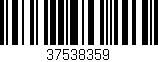 Código de barras (EAN, GTIN, SKU, ISBN): '37538359'