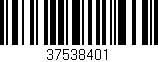 Código de barras (EAN, GTIN, SKU, ISBN): '37538401'