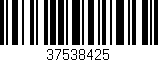 Código de barras (EAN, GTIN, SKU, ISBN): '37538425'