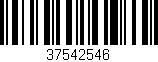 Código de barras (EAN, GTIN, SKU, ISBN): '37542546'