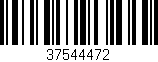 Código de barras (EAN, GTIN, SKU, ISBN): '37544472'