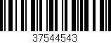 Código de barras (EAN, GTIN, SKU, ISBN): '37544543'