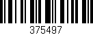 Código de barras (EAN, GTIN, SKU, ISBN): '375497'