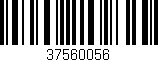 Código de barras (EAN, GTIN, SKU, ISBN): '37560056'