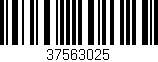 Código de barras (EAN, GTIN, SKU, ISBN): '37563025'