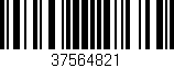Código de barras (EAN, GTIN, SKU, ISBN): '37564821'