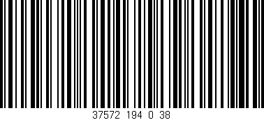 Código de barras (EAN, GTIN, SKU, ISBN): '37572_194_0_38'