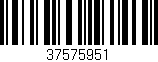 Código de barras (EAN, GTIN, SKU, ISBN): '37575951'