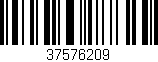 Código de barras (EAN, GTIN, SKU, ISBN): '37576209'