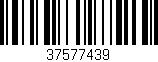 Código de barras (EAN, GTIN, SKU, ISBN): '37577439'