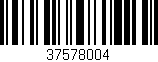 Código de barras (EAN, GTIN, SKU, ISBN): '37578004'
