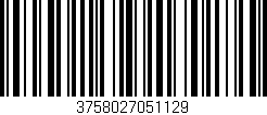 Código de barras (EAN, GTIN, SKU, ISBN): '3758027051129'