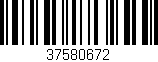 Código de barras (EAN, GTIN, SKU, ISBN): '37580672'