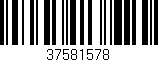 Código de barras (EAN, GTIN, SKU, ISBN): '37581578'