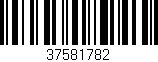 Código de barras (EAN, GTIN, SKU, ISBN): '37581782'