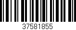 Código de barras (EAN, GTIN, SKU, ISBN): '37581855'