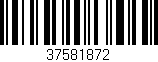 Código de barras (EAN, GTIN, SKU, ISBN): '37581872'