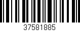 Código de barras (EAN, GTIN, SKU, ISBN): '37581885'
