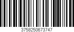 Código de barras (EAN, GTIN, SKU, ISBN): '3758250673747'
