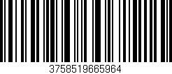 Código de barras (EAN, GTIN, SKU, ISBN): '3758519665964'