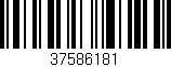 Código de barras (EAN, GTIN, SKU, ISBN): '37586181'