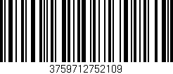 Código de barras (EAN, GTIN, SKU, ISBN): '3759712752109'