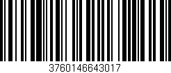 Código de barras (EAN, GTIN, SKU, ISBN): '3760146643017'
