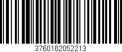 Código de barras (EAN, GTIN, SKU, ISBN): '3760162052213'
