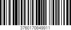 Código de barras (EAN, GTIN, SKU, ISBN): '3760170849911'